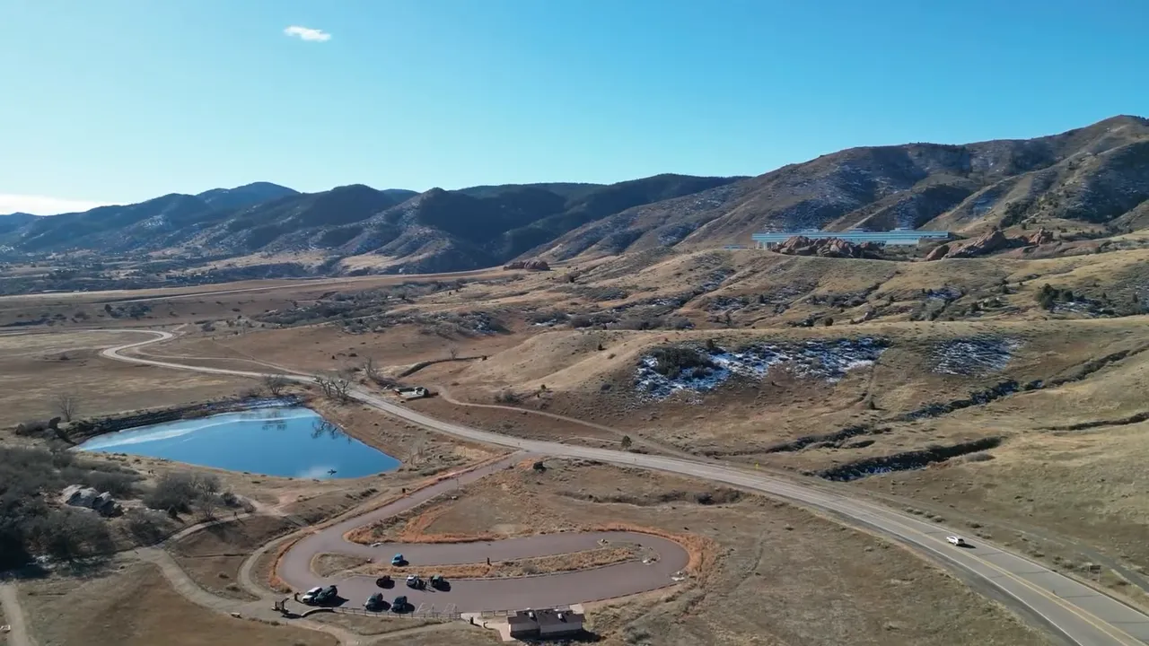 Aerial view of Denver CO