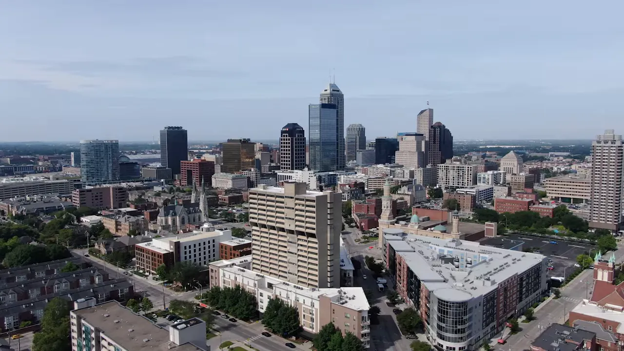 clear title slide that reads 'OTHER OVERLOOKED AREAS' from the Indianapolis suburbs video