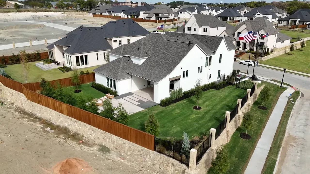 Full stone fireplace and slotted wood treatment
