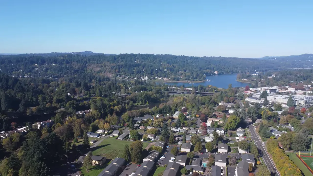 Aerial view of Southeast Portland