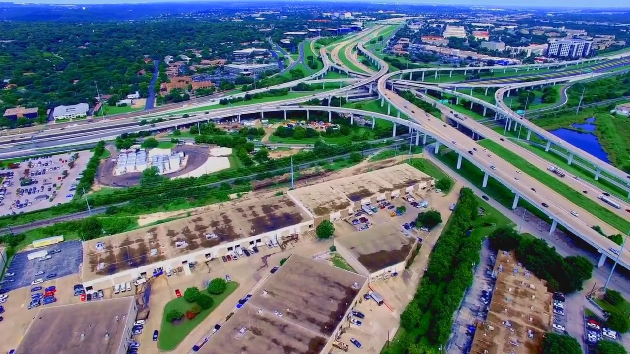 Aerial map view showing the towns labeled 'Belton' and 'Salado' with surrounding landscape and lake.