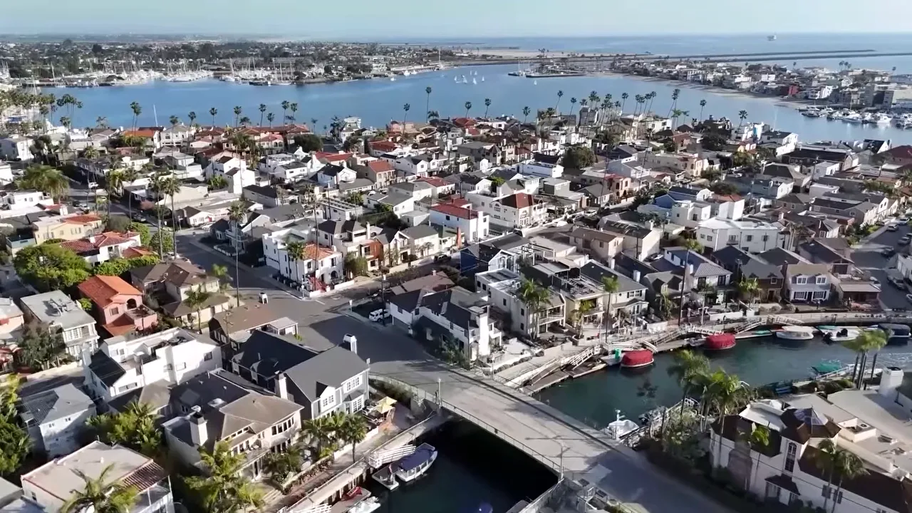 Aerial view of Long Beach
