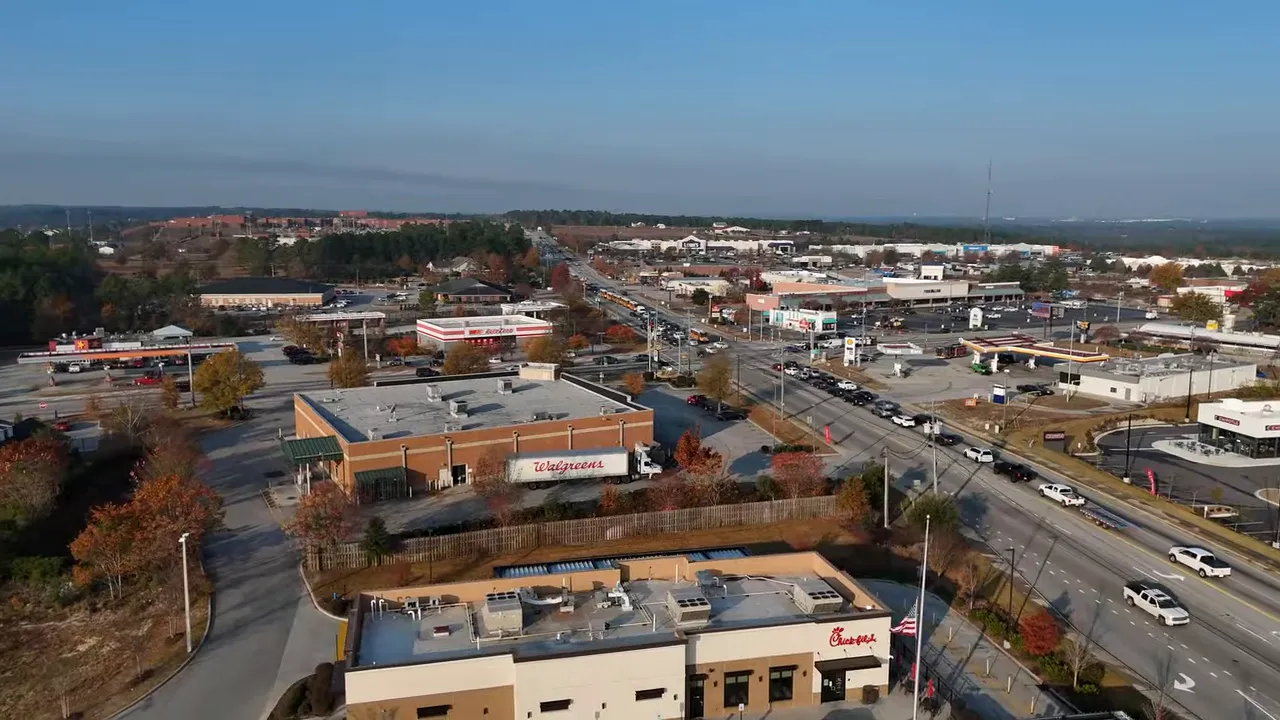 Aerial view of South Lexington