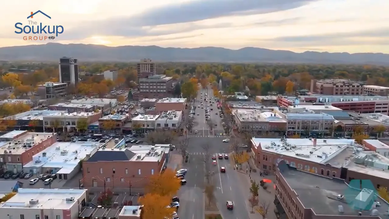 Aerial view of Mulberry Fort Collins