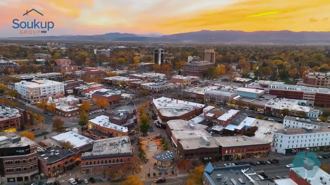 Aerial view of Mulberry Fort Collins