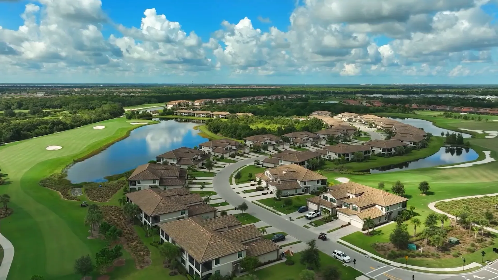 New construction home in Lakewood Ranch with modern roof