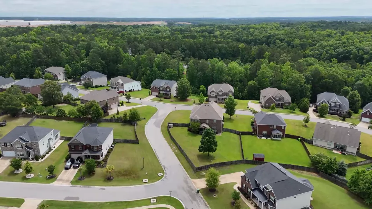 Aerial view of Columbia SC