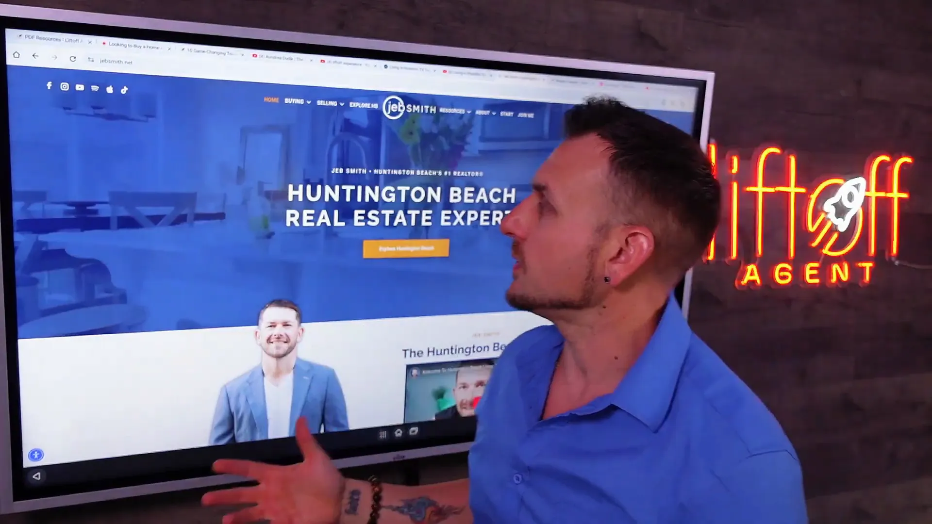 Jeb Smith's real estate website with educational resources