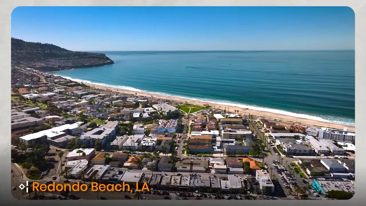 Graphic listing hot homes categories with south redondo beach highlighted