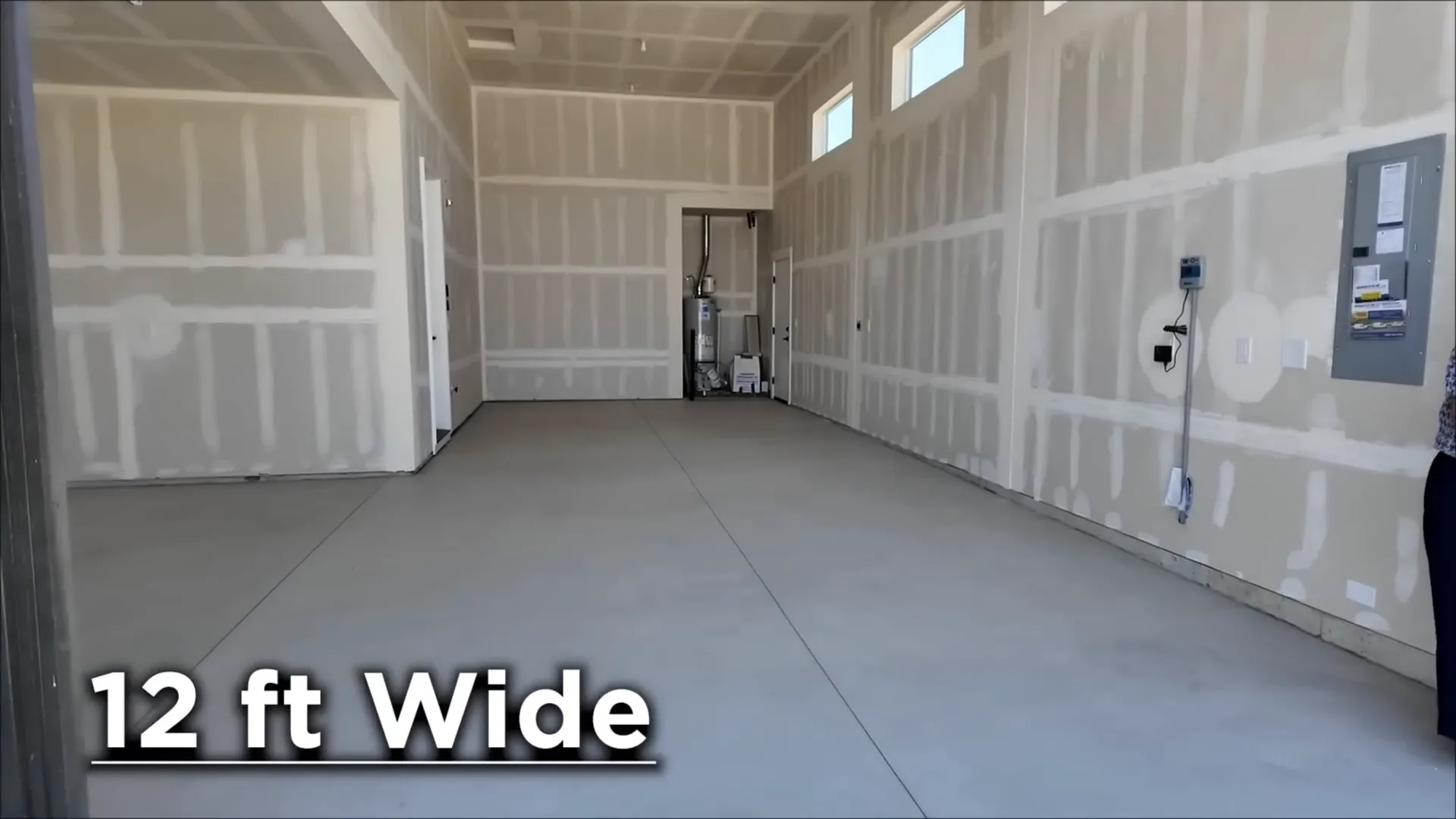 Two-car garage entrance and driveway