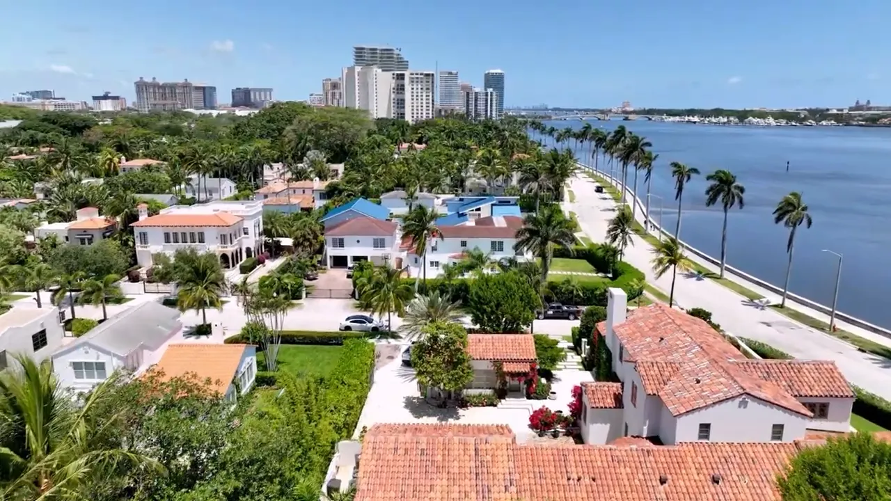 Aerial view of Palm Beach County
