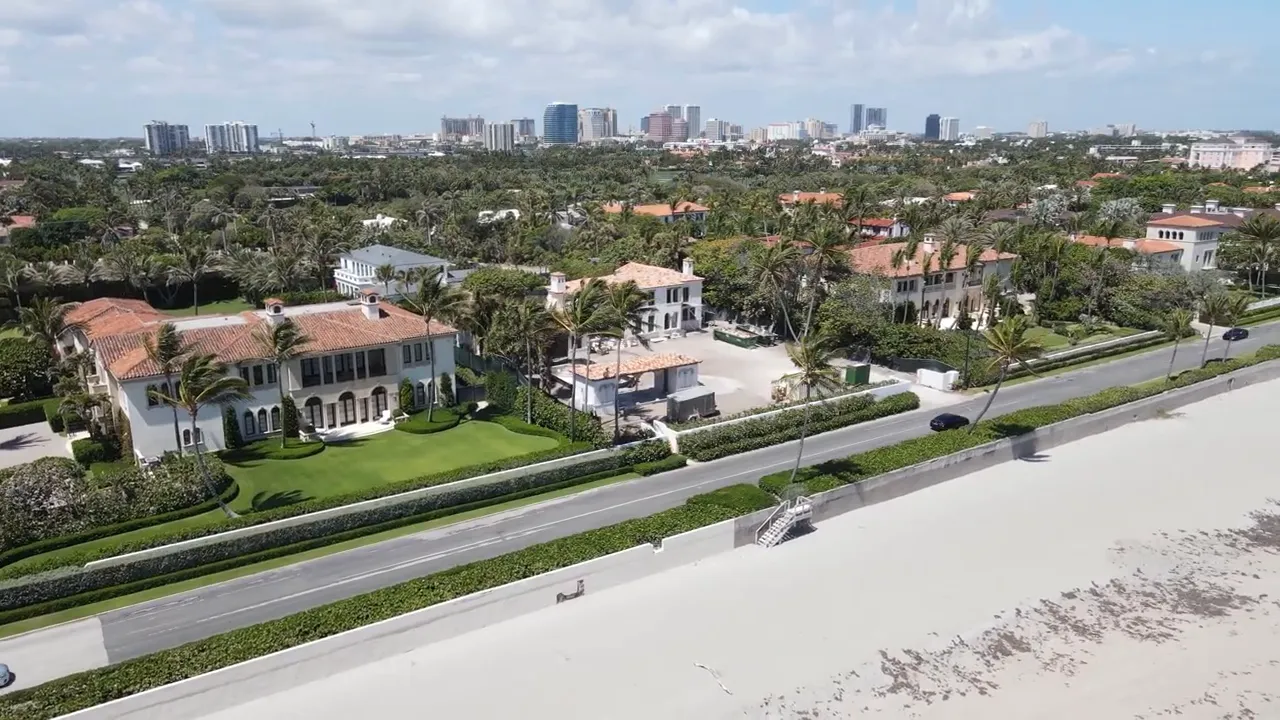 Aerial view of Palm Beach County