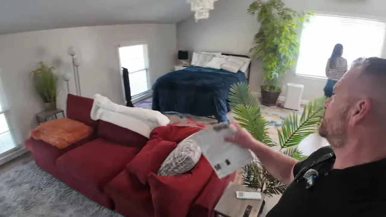 Wide view of the upstairs living area in the Kings Grant frog space