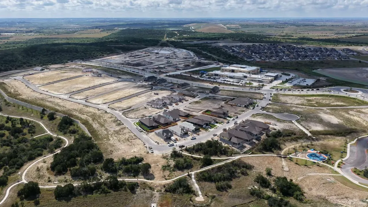 Aerial view of New Braunfels TX