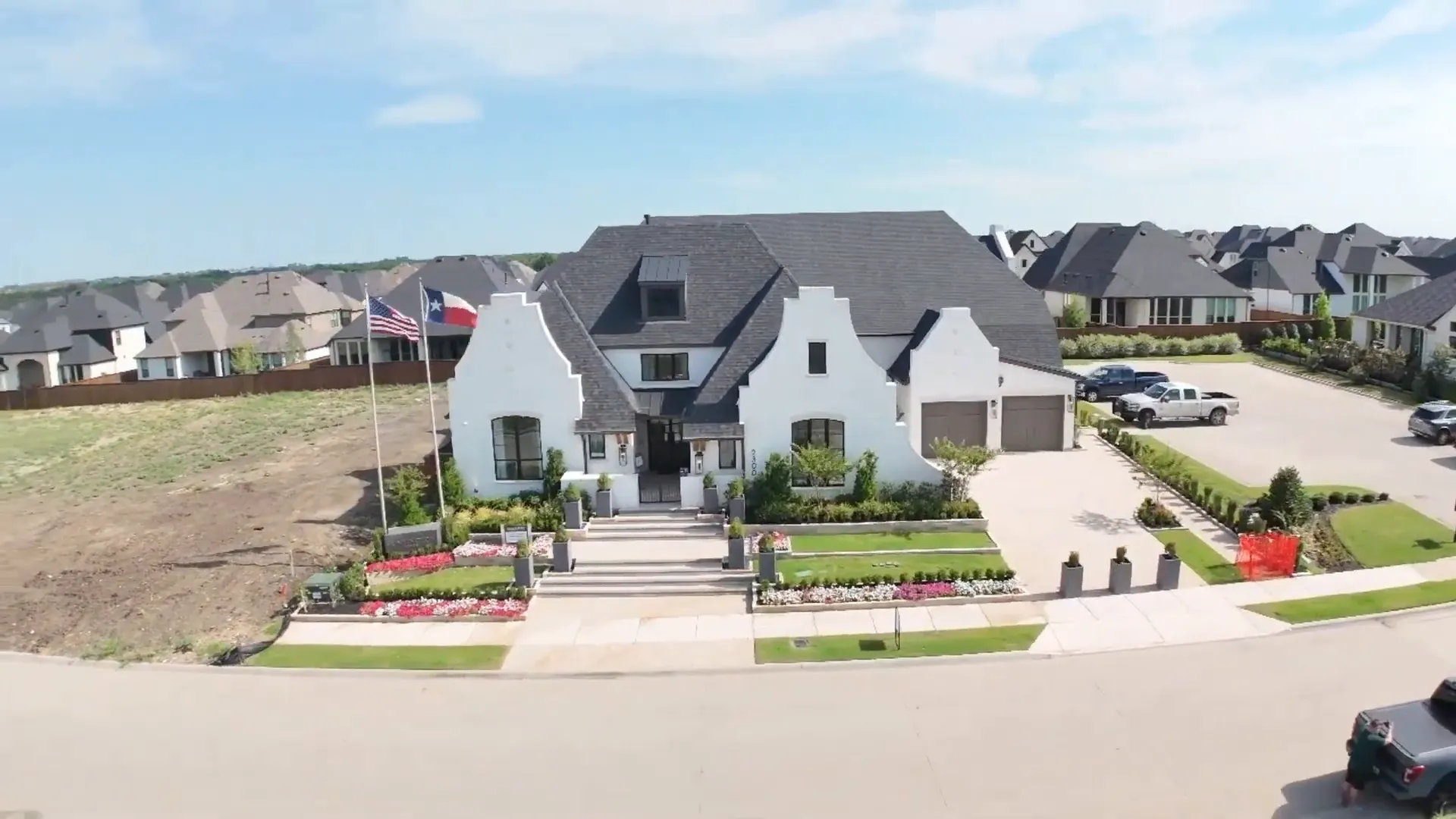 Entrance of the luxurious model home