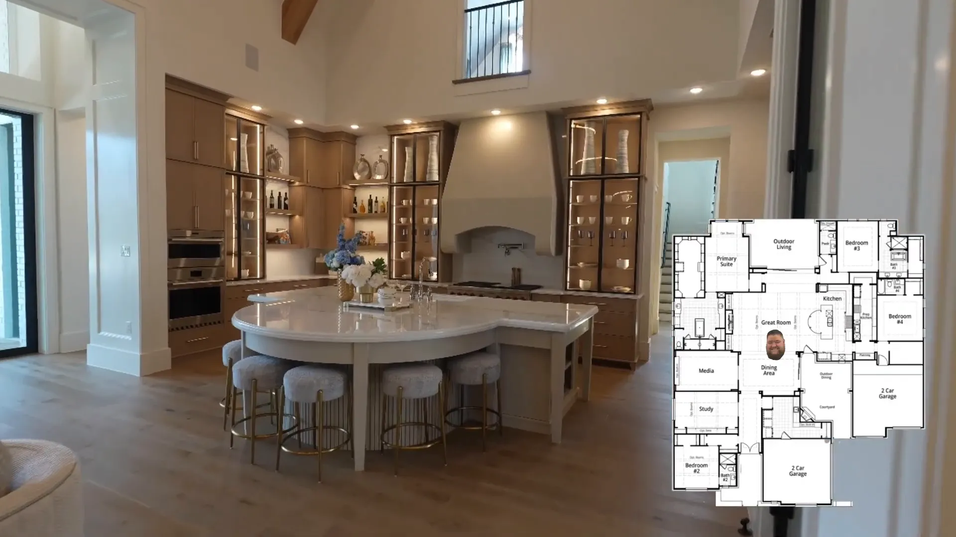 Upstairs addition with loft and wet bar