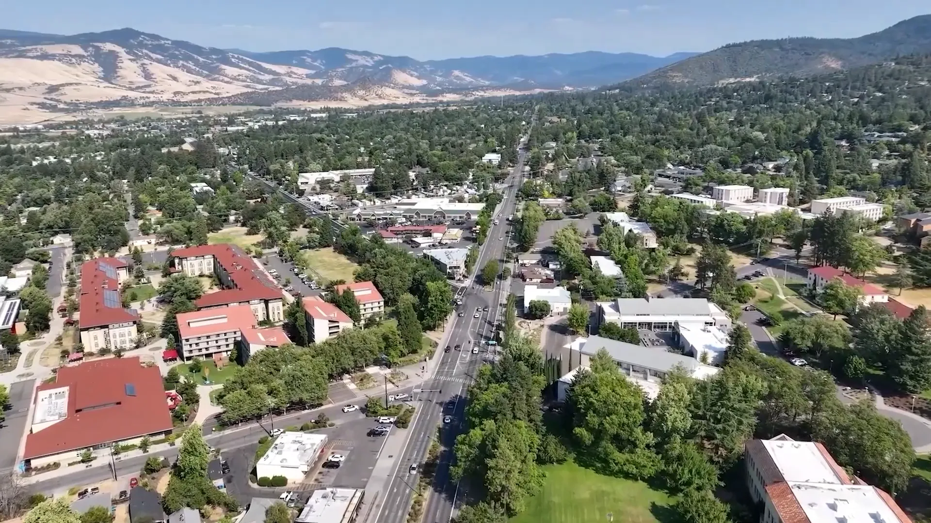 Interstate 5 corridor overview showing main towns and commute routes