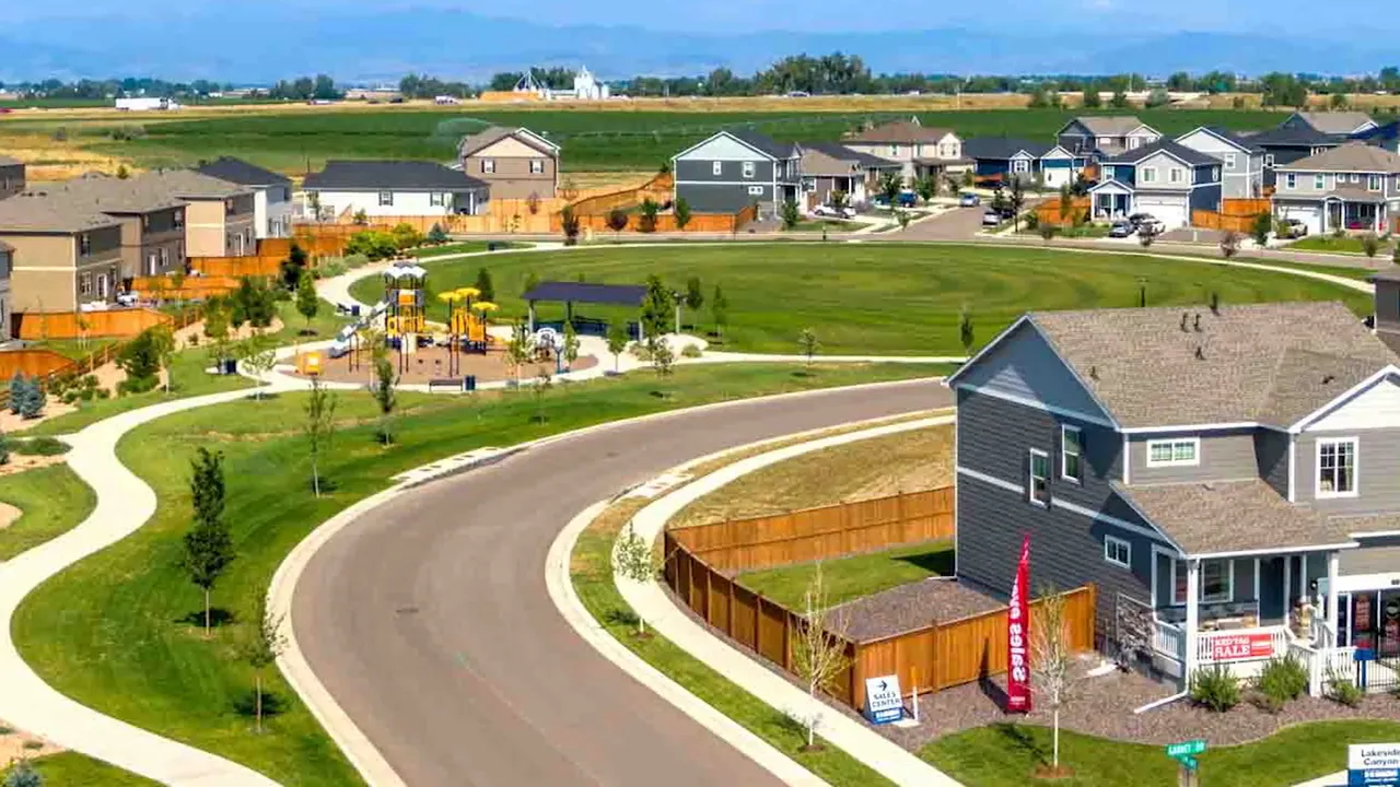 Aerial view of Mead Colorado