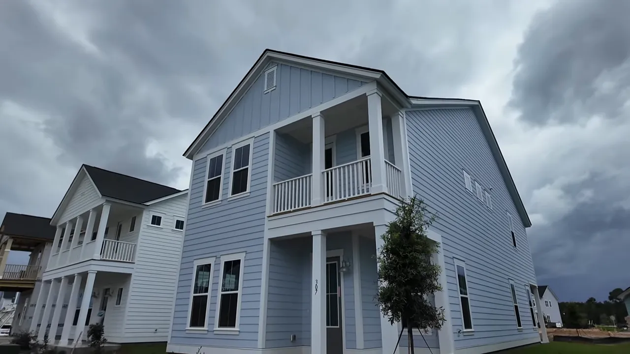 Elliot model front entry and dining/office space