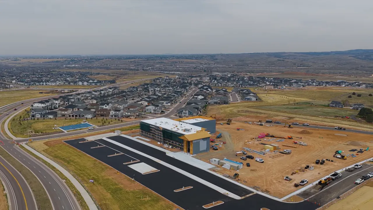 Aerial view of Denver Colorado