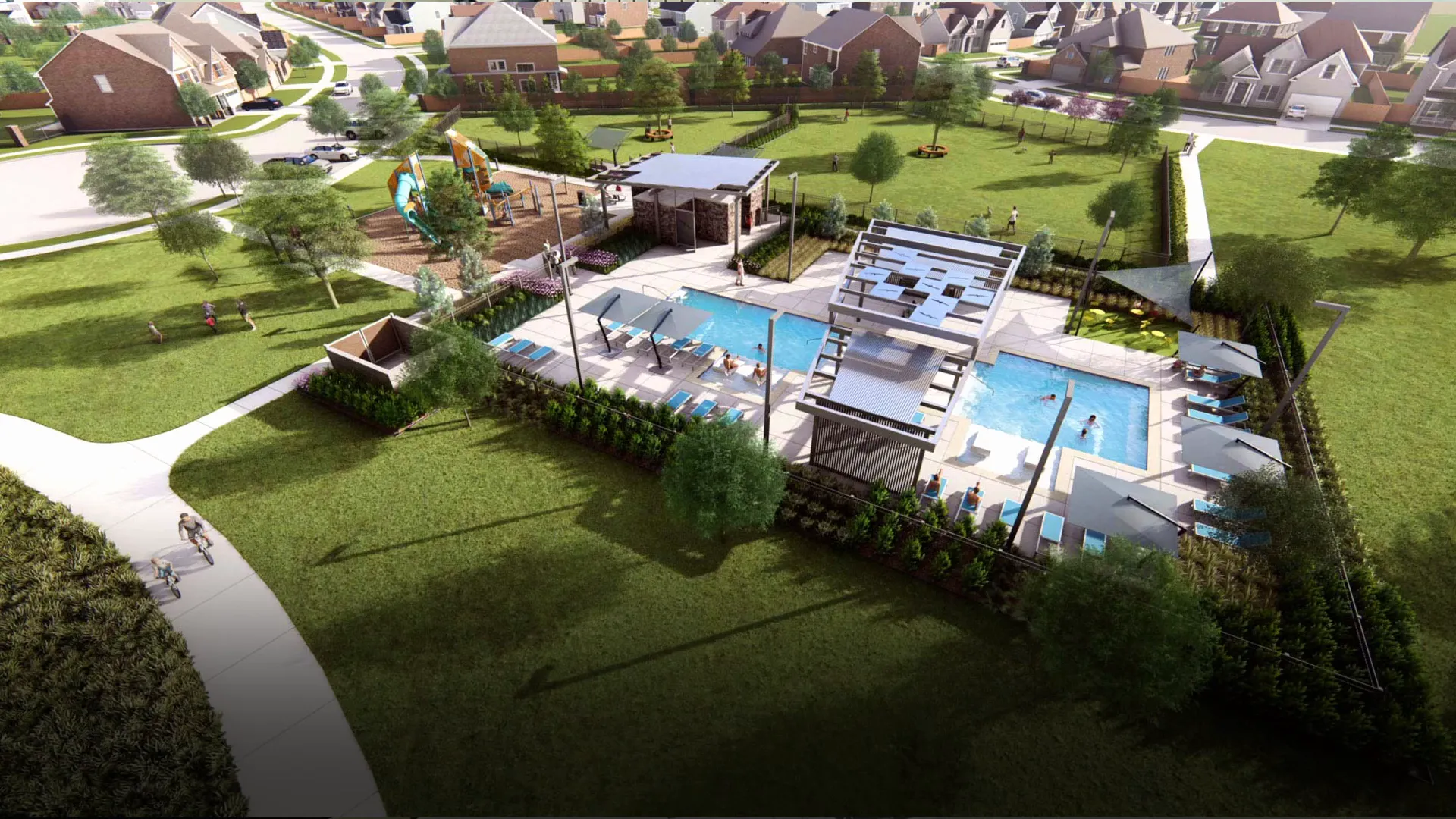 Rendering of community pool included with HOA