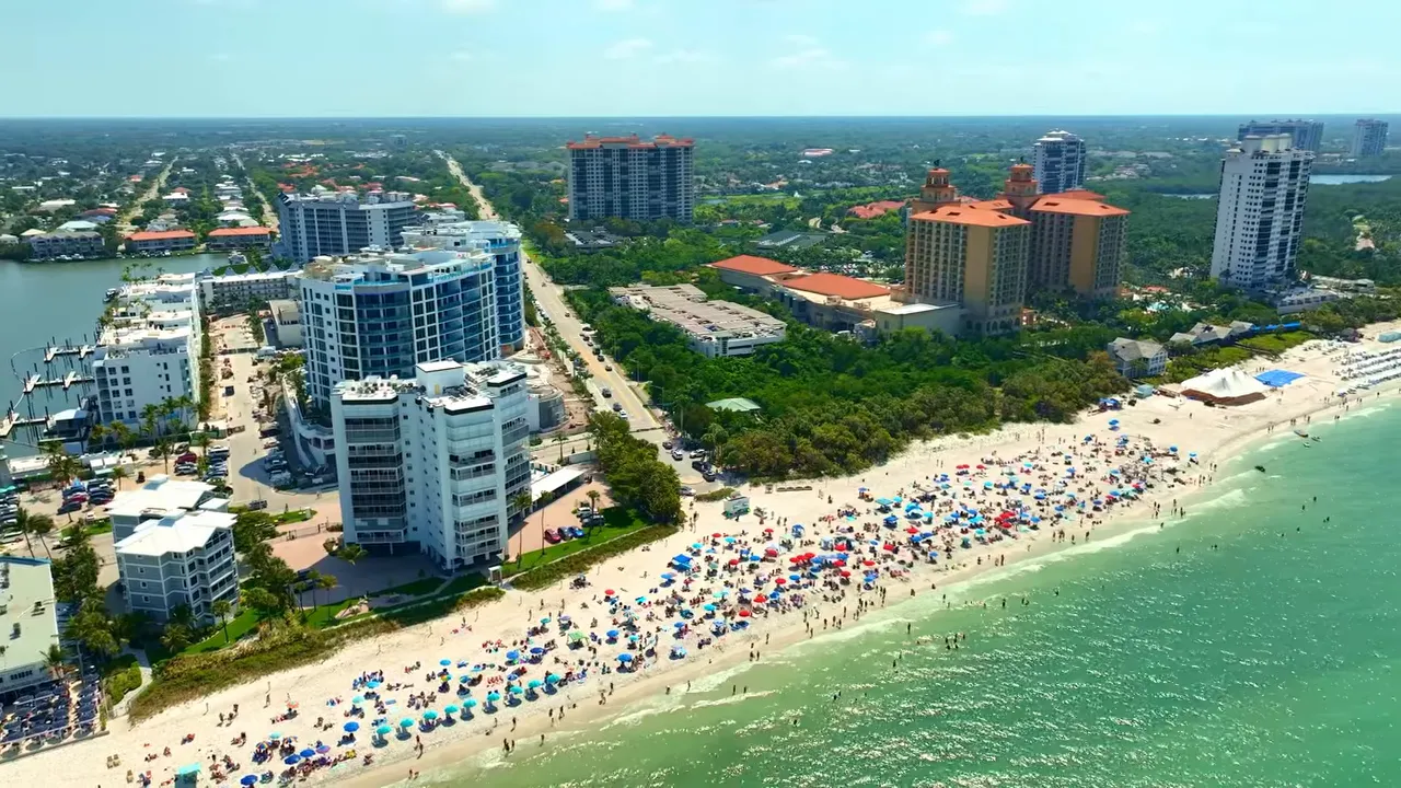 Aerial view of Naples, Florida