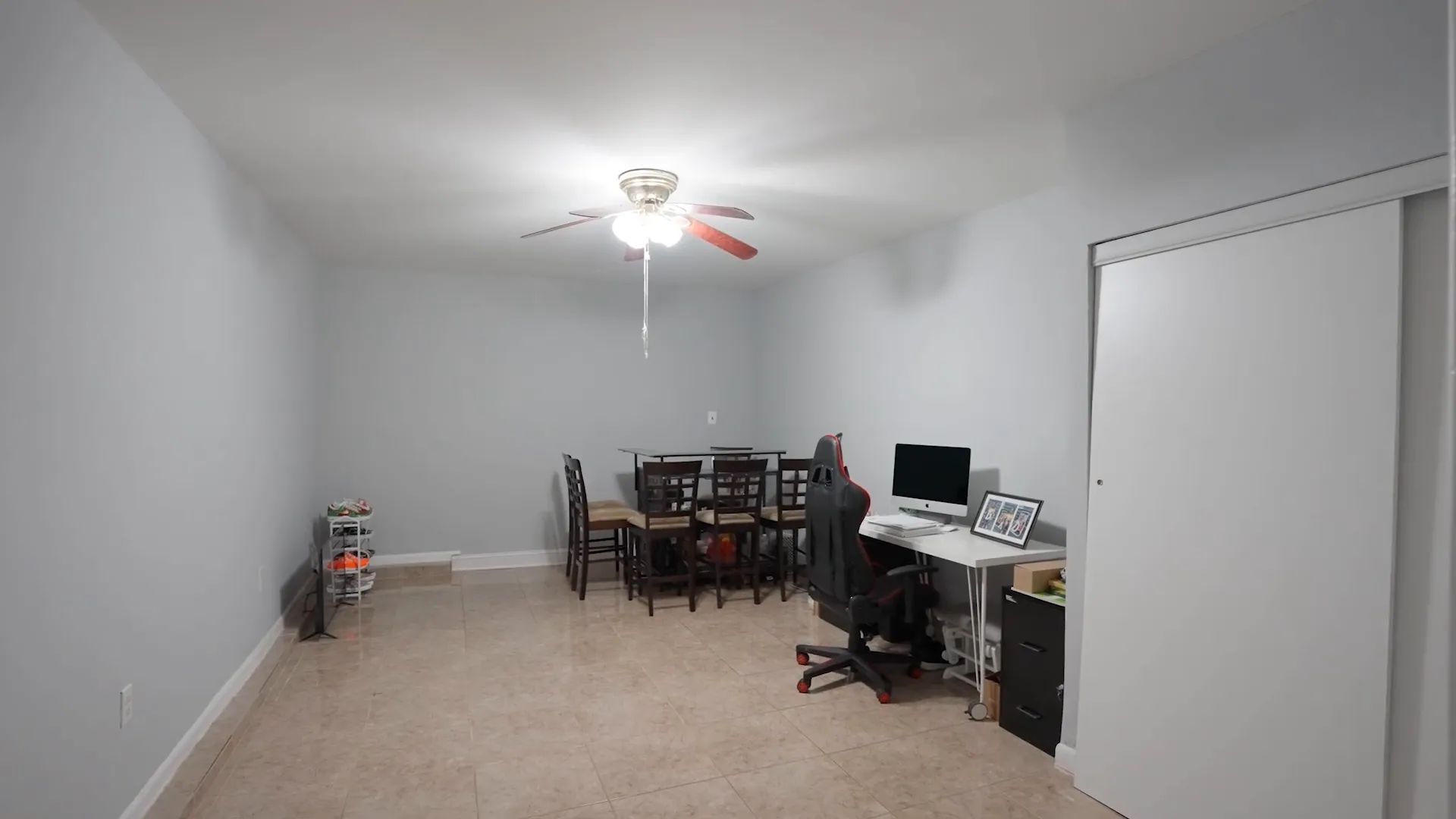 Bonus room that was converted from a garage