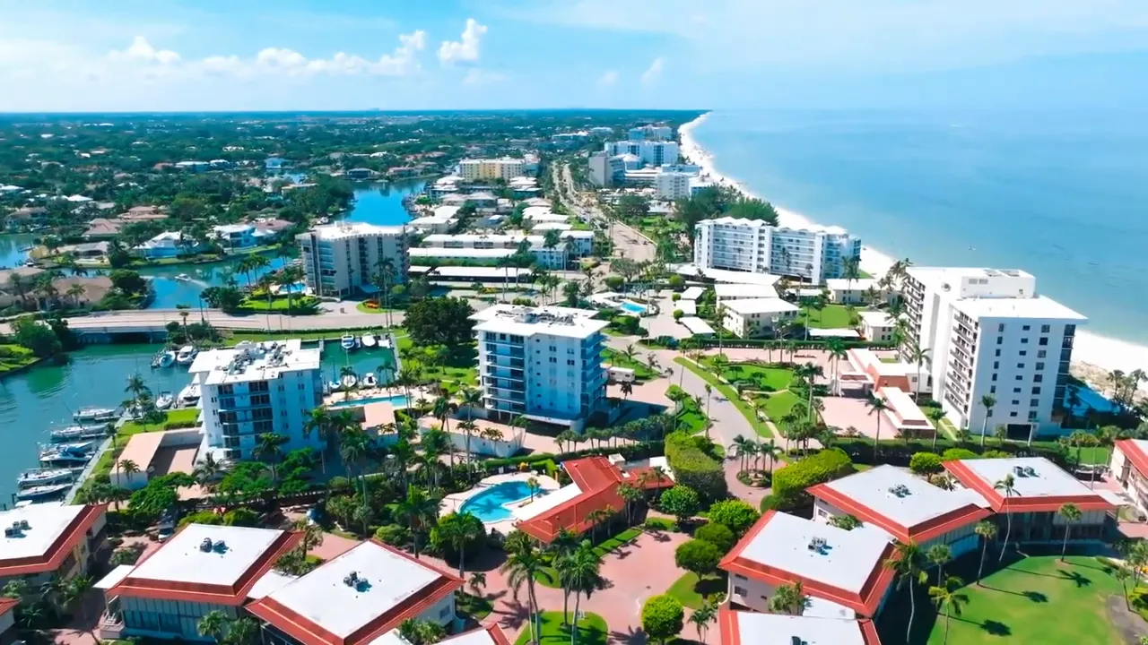 Aerial view of Naples Florida