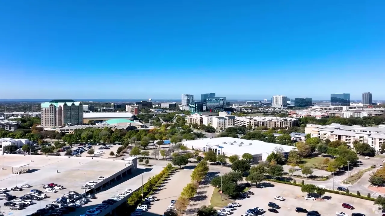 Aerial view of the Frisco Texas