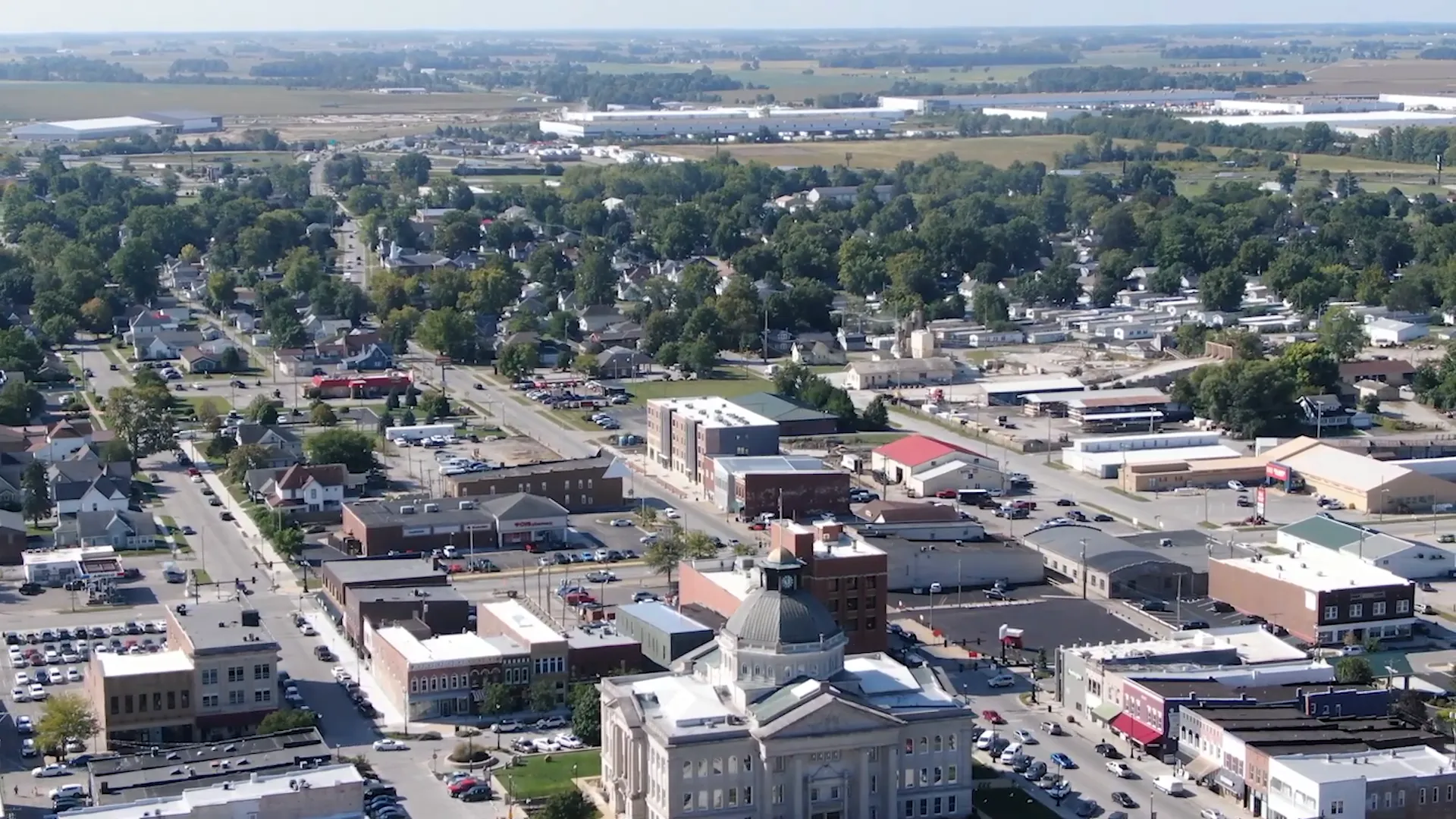 Downtown McCordsville with new development
