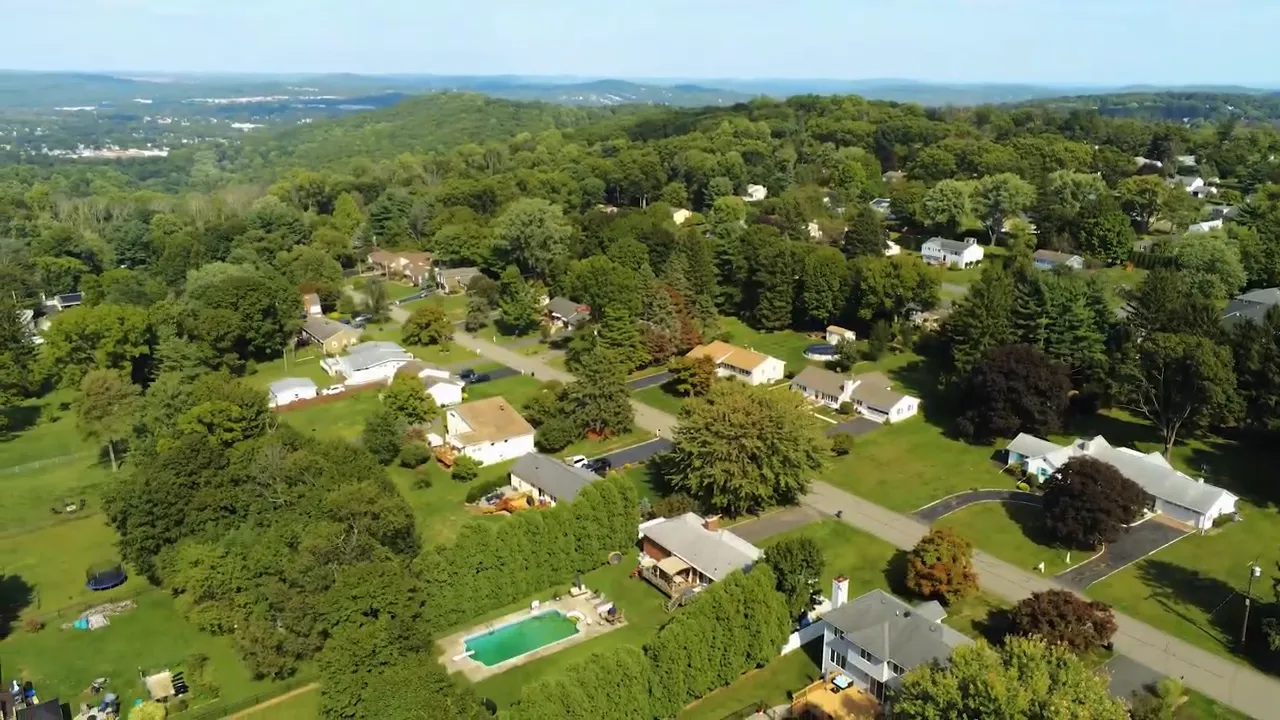 Map overlay of Randolph township with a park and playground in the background