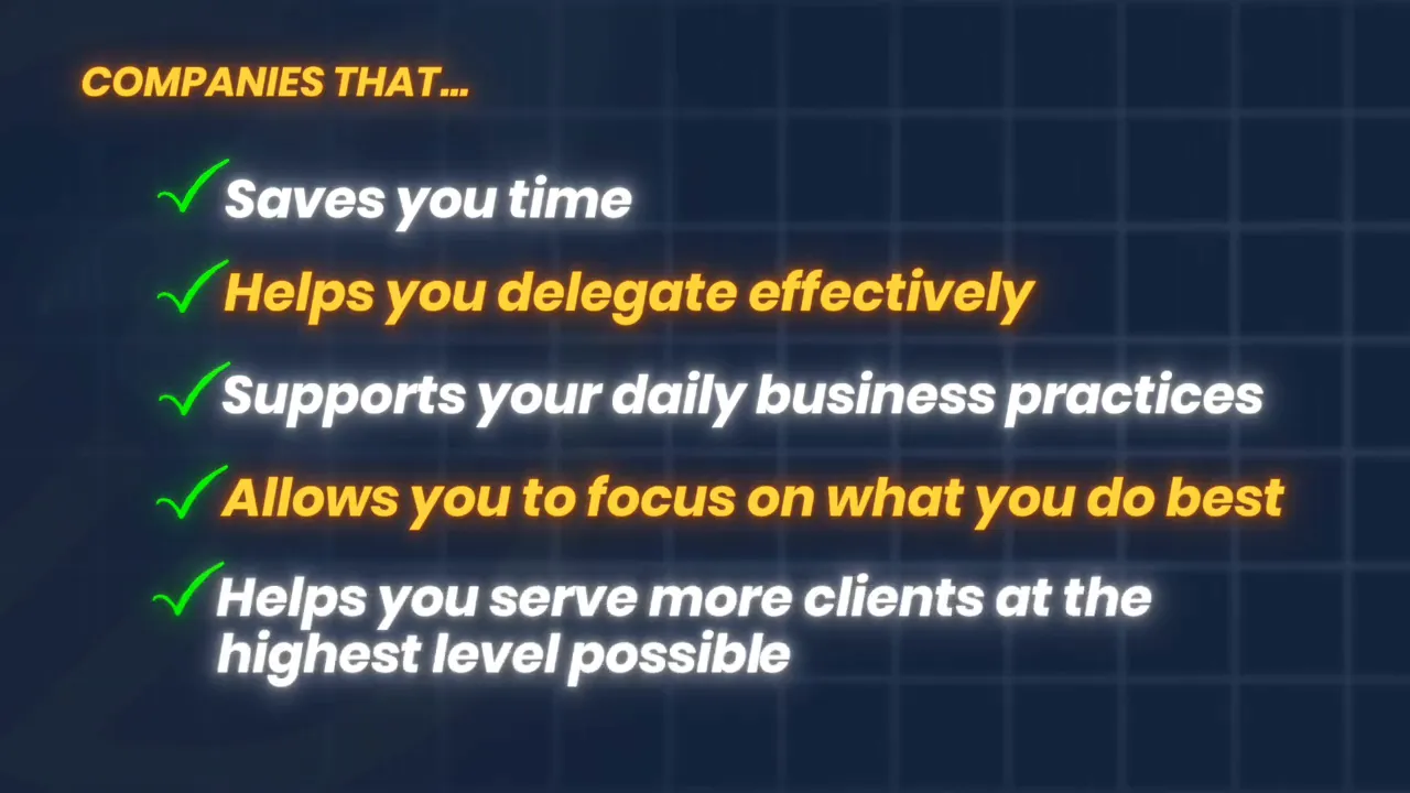 Slide reading 'Actions to take... Step 1: Review Your Bank Statements Step 2: Align Services With Your Goals.'
