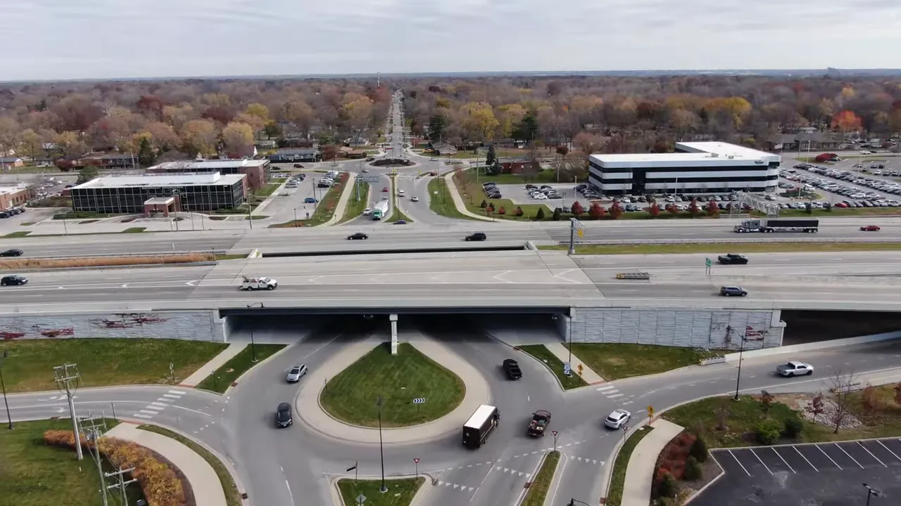 Tree-lined residential street in the Home Place neighborhood with a 'Home Place Neighborhood - Carmel' title overlay.