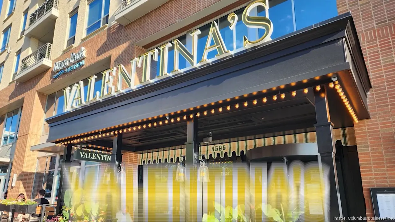 Valentina's in Dublin storefront sign shown in Columbus Ohio food scene video screenshot