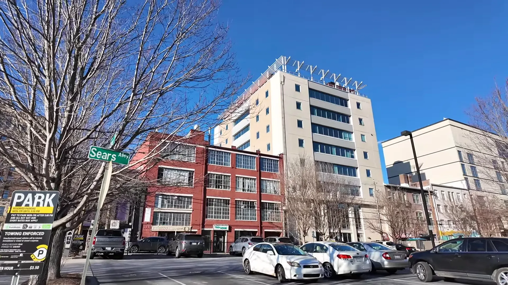 Asheville skyline with homes