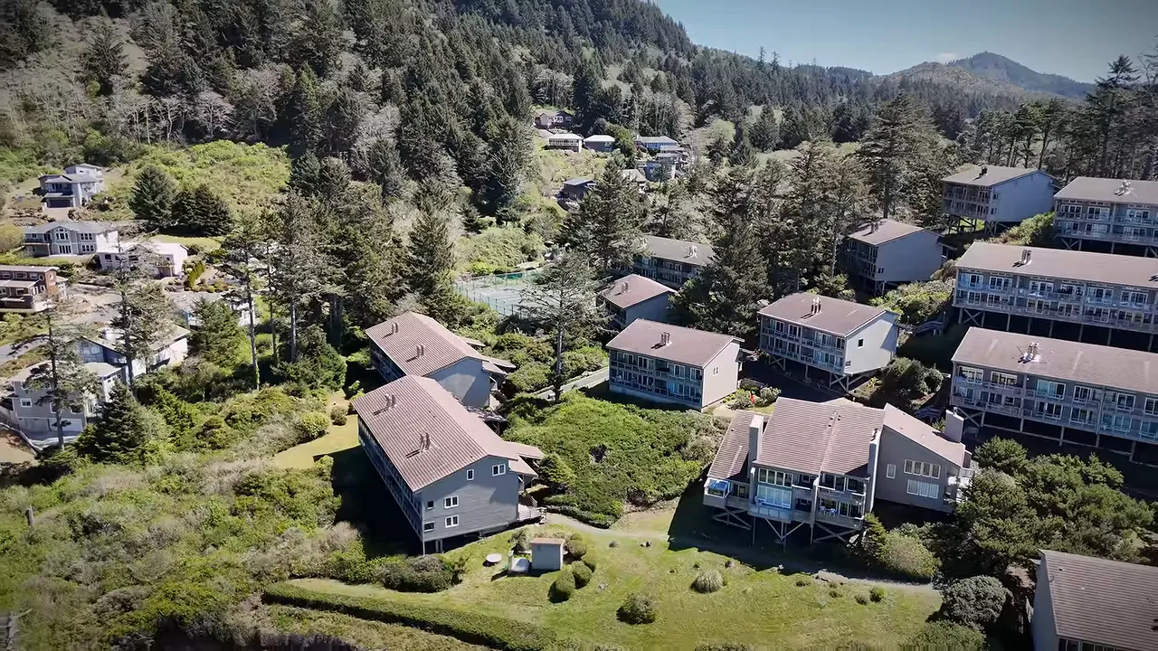 Aerial view of Oregon Coast