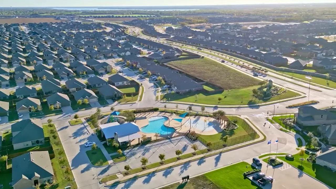 Host pointing toward a screen with a Venn diagram illustrating taxes, schools, and pricing