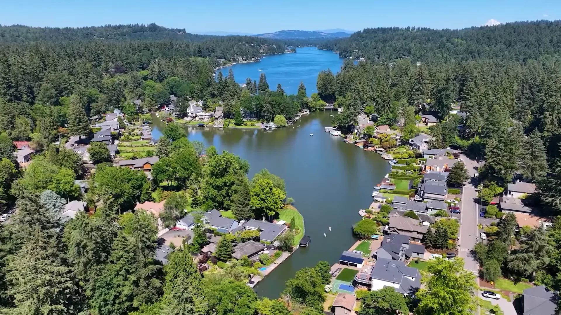Downtown storefronts and empty streets