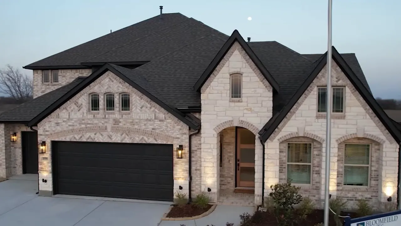 Aerial view of new home community in DFW illustrating timing and inventory stage leverage