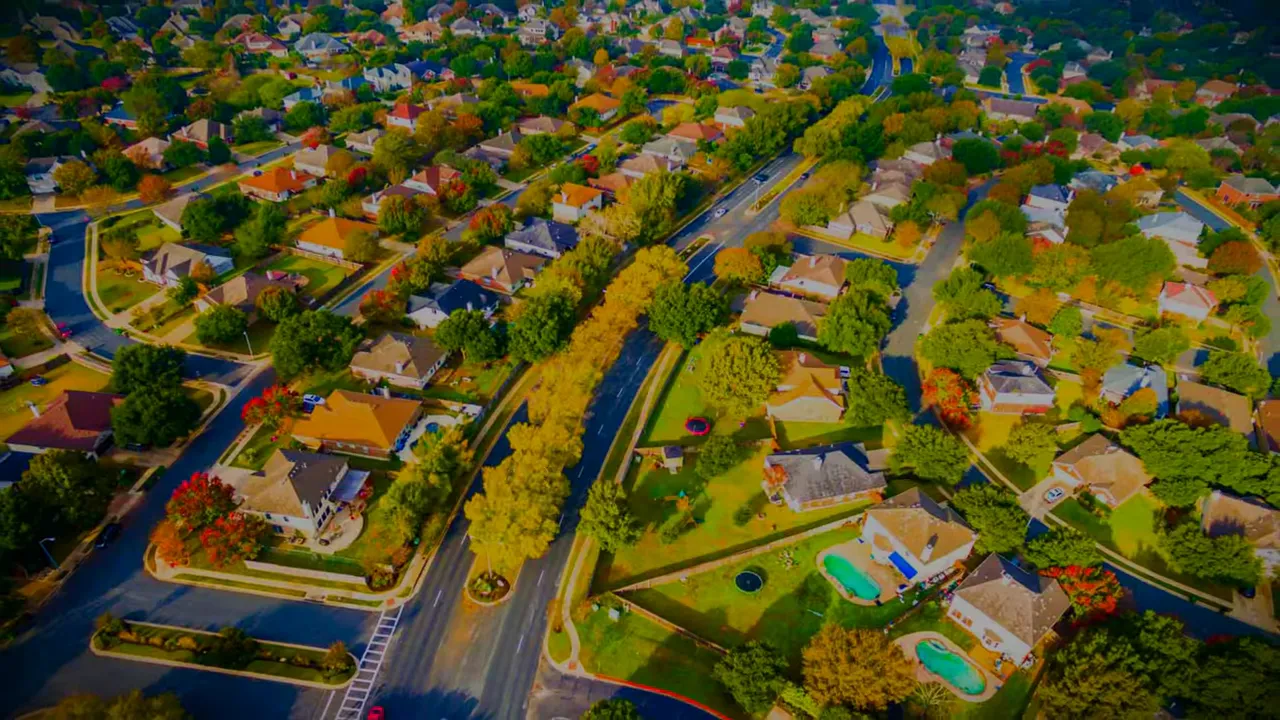 Aerial view of Austin Texas