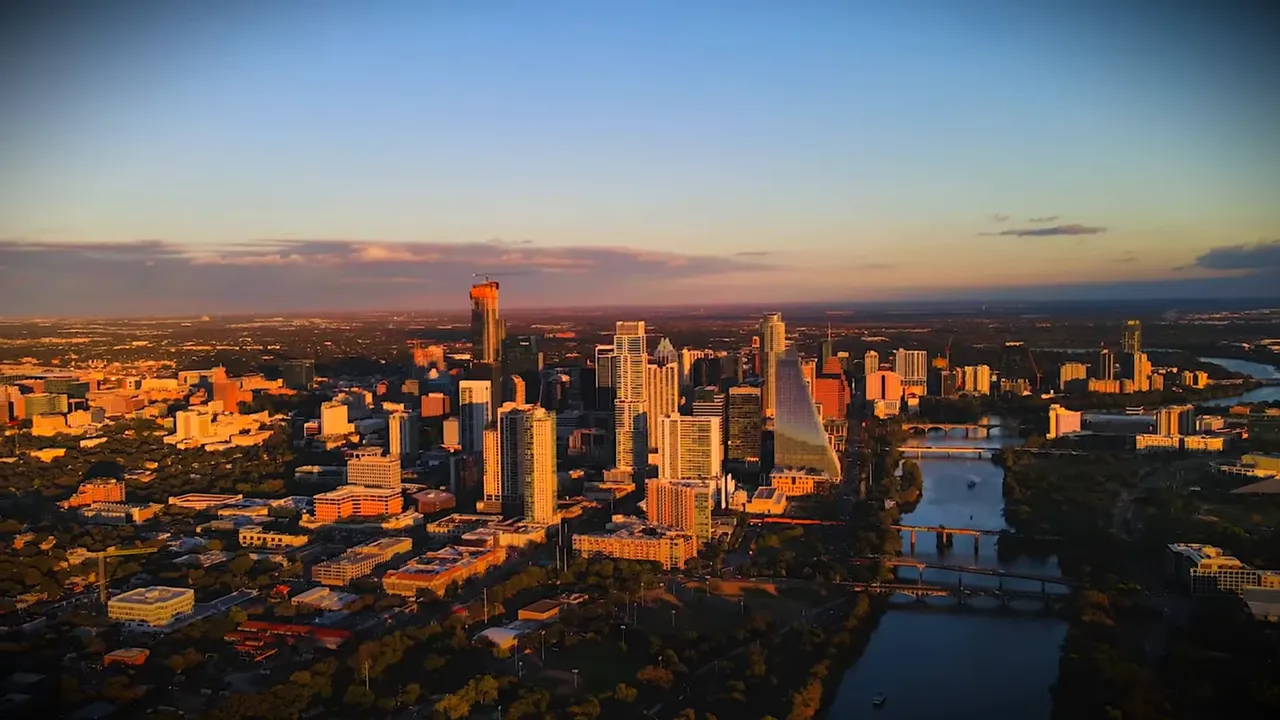 Aerial view of Austin Texas