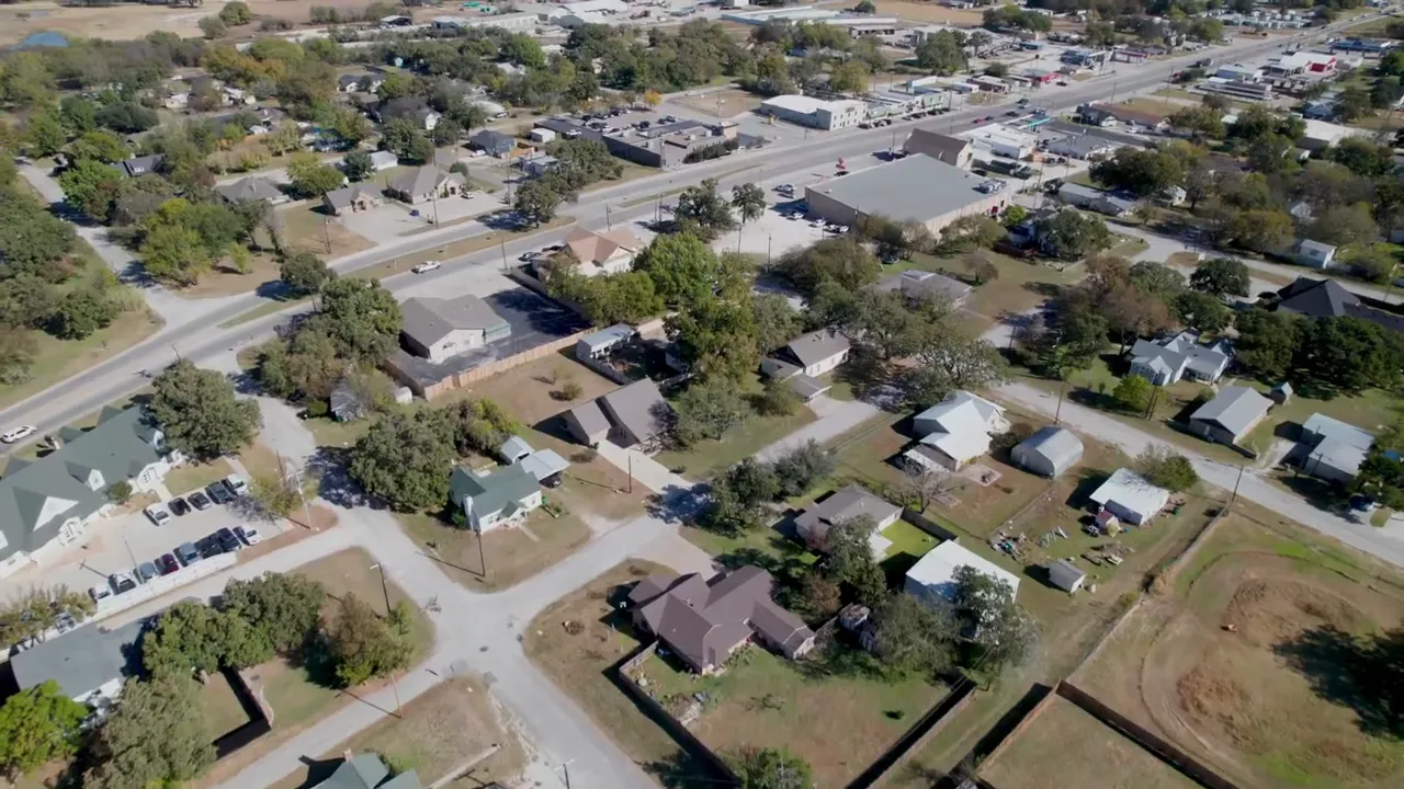 Aerial view of Central Texas