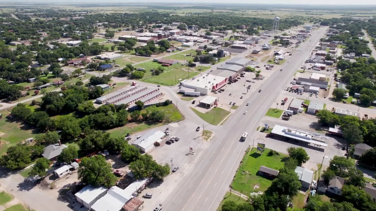 Aerial view of Central Texas