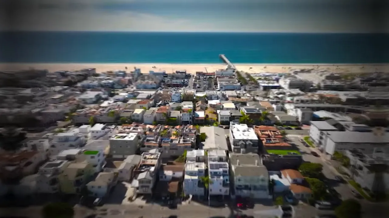 Aerial view of Los Angeles