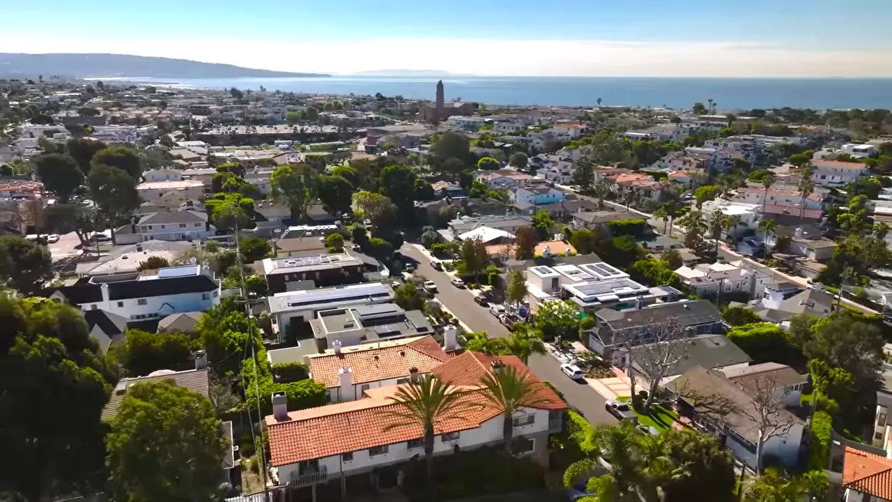 Aerial view of Los Angeles