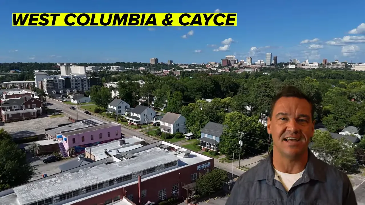 Riverfront district and commercial streets in West Columbia and Cayce