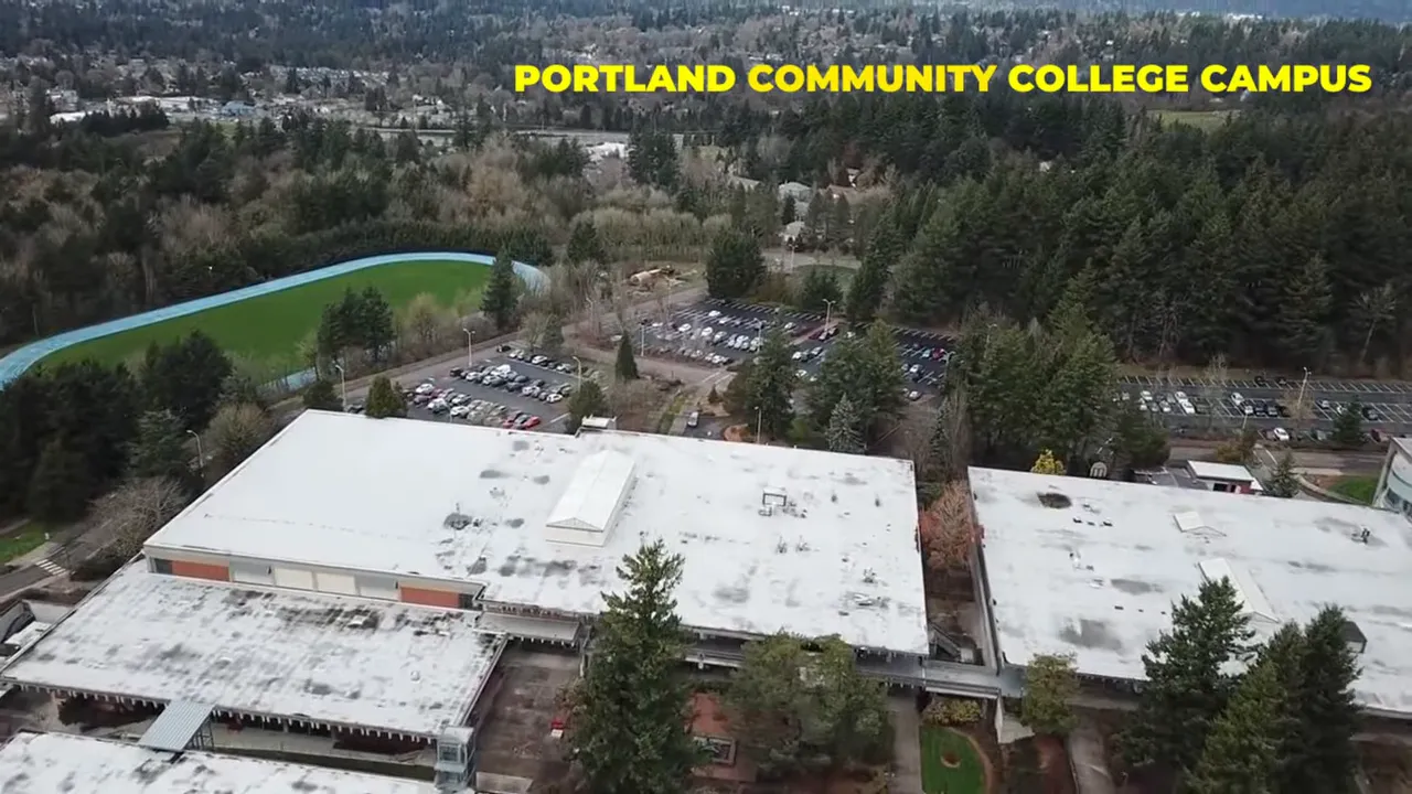 aerial view of Portland Community College