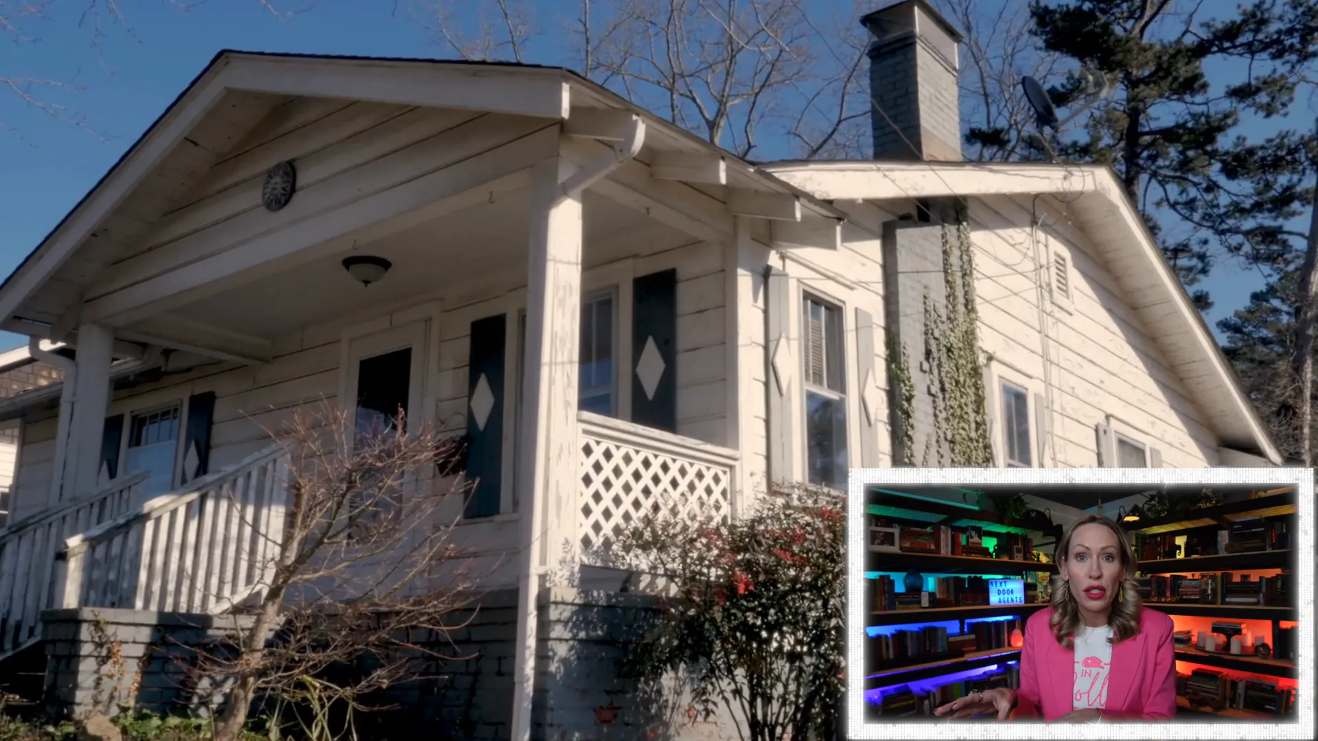 Real estate agent marketing a home