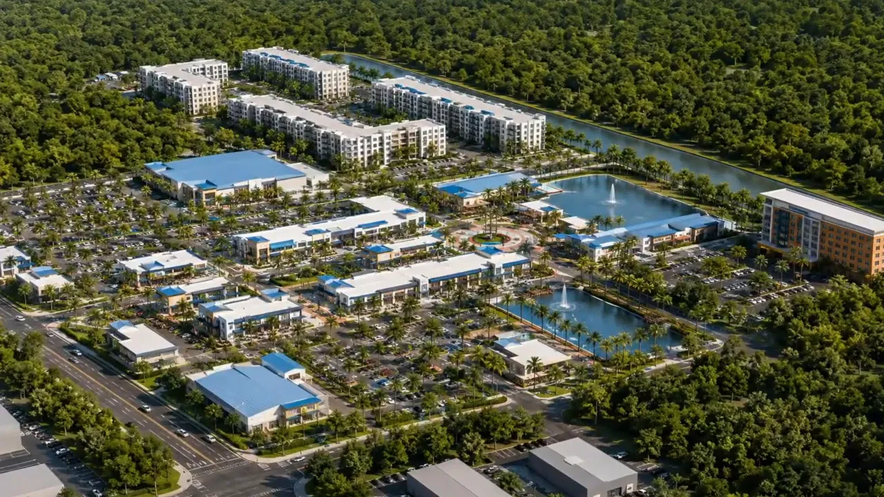 Aerial view of Vivid Shores