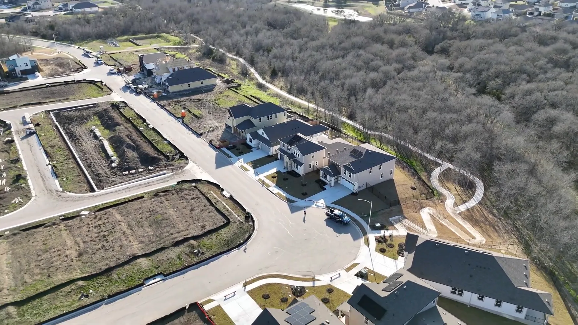 Whisper Valley homes and geothermal infrastructure